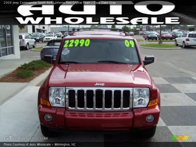 Inferno Red Crystal Pearl / Dark Slate Gray 2009 Jeep Commander Sport 4x4