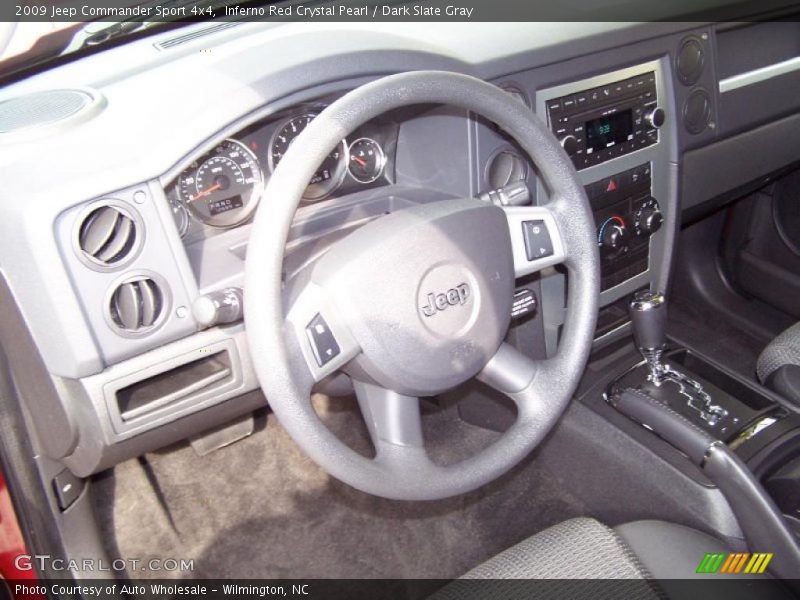 Inferno Red Crystal Pearl / Dark Slate Gray 2009 Jeep Commander Sport 4x4