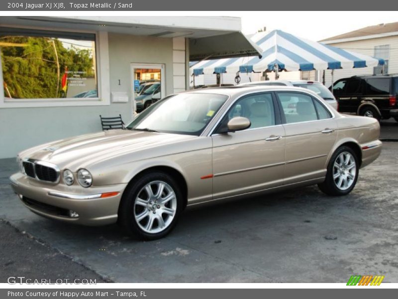 Topaz Metallic / Sand 2004 Jaguar XJ XJ8