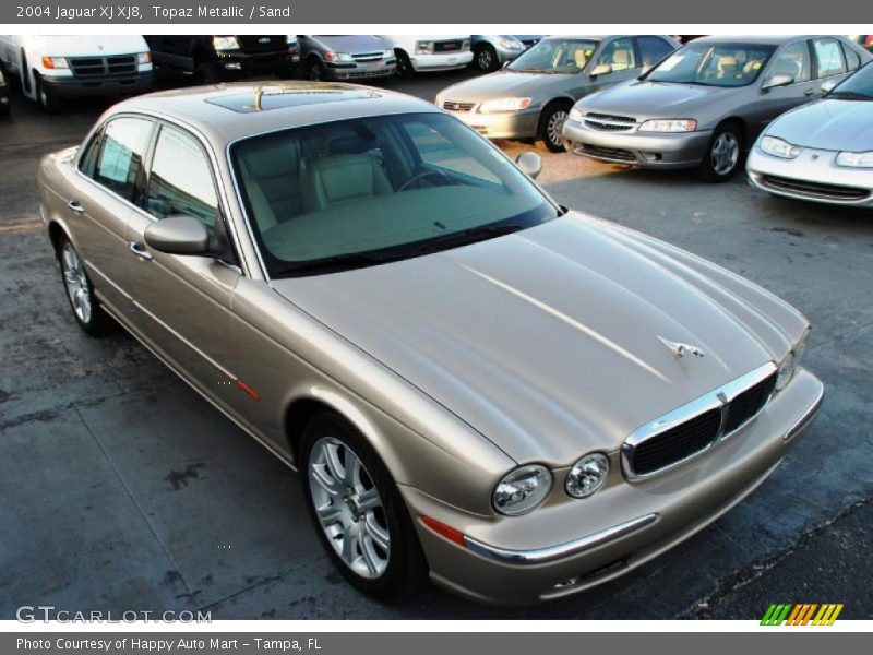Topaz Metallic / Sand 2004 Jaguar XJ XJ8