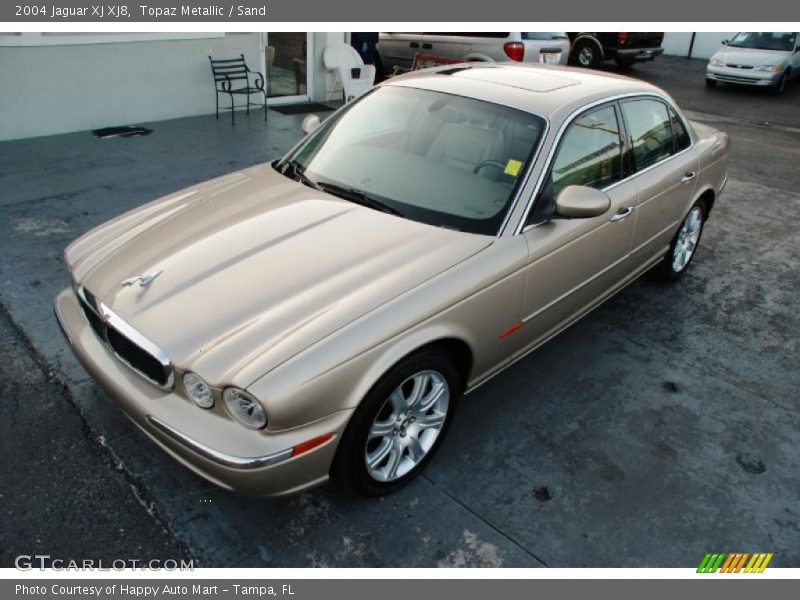 Topaz Metallic / Sand 2004 Jaguar XJ XJ8