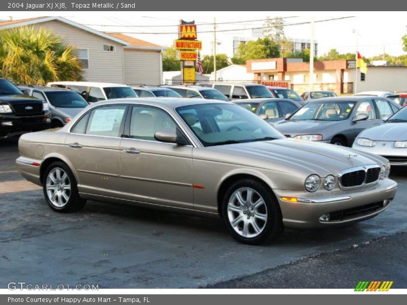 Topaz Metallic / Sand 2004 Jaguar XJ XJ8