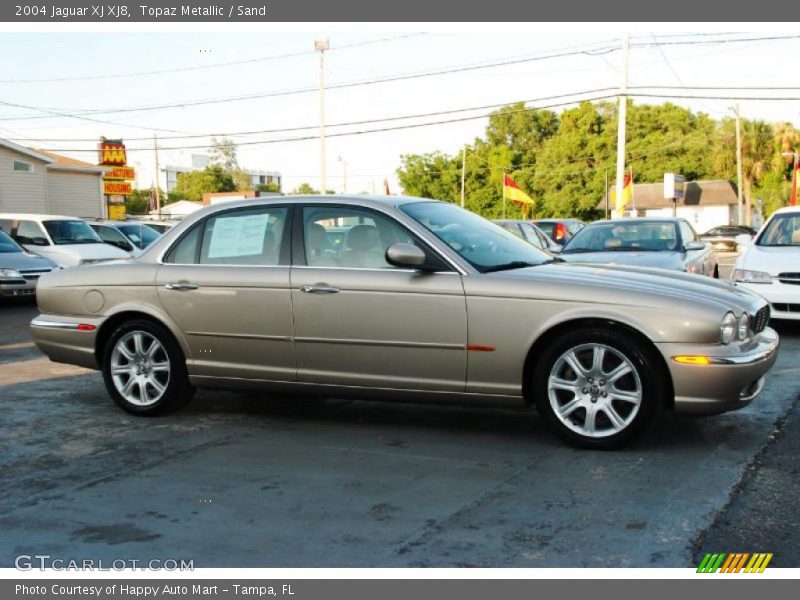 Topaz Metallic / Sand 2004 Jaguar XJ XJ8