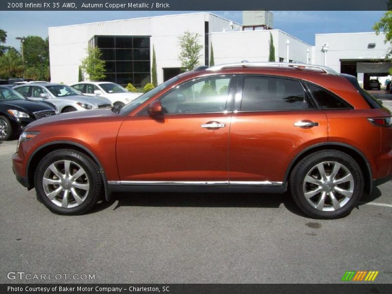 Autumn Copper Metallic / Brick 2008 Infiniti FX 35 AWD