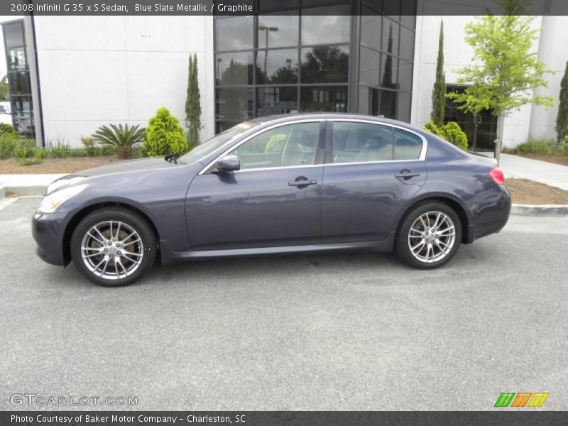Blue Slate Metallic / Graphite 2008 Infiniti G 35 x S Sedan