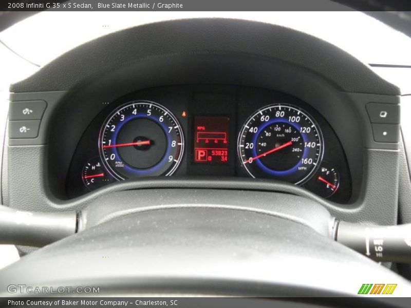 Blue Slate Metallic / Graphite 2008 Infiniti G 35 x S Sedan