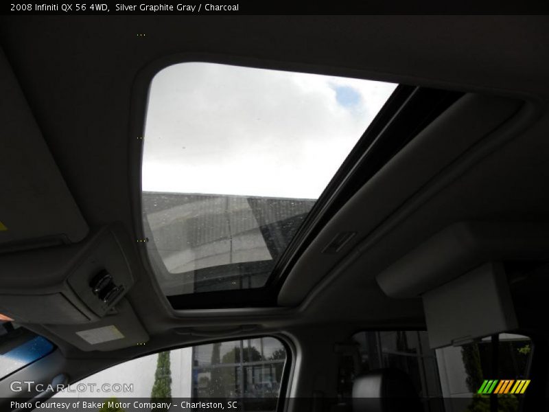 Silver Graphite Gray / Charcoal 2008 Infiniti QX 56 4WD