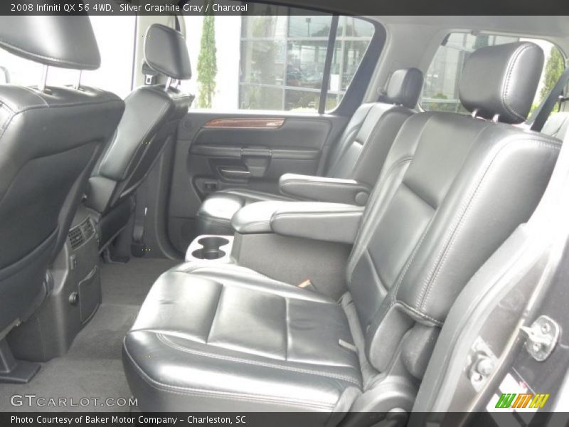 Silver Graphite Gray / Charcoal 2008 Infiniti QX 56 4WD
