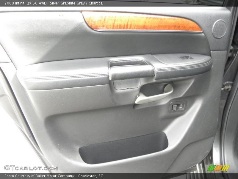 Silver Graphite Gray / Charcoal 2008 Infiniti QX 56 4WD