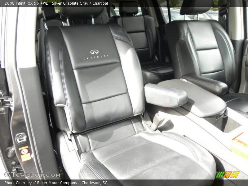 Silver Graphite Gray / Charcoal 2008 Infiniti QX 56 4WD
