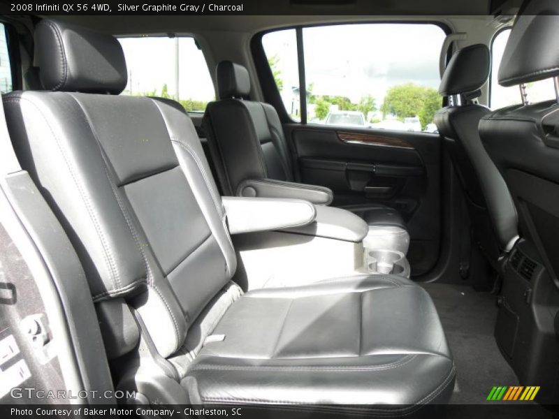 Silver Graphite Gray / Charcoal 2008 Infiniti QX 56 4WD