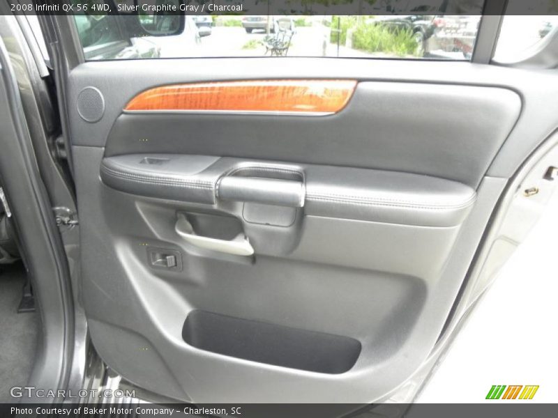 Silver Graphite Gray / Charcoal 2008 Infiniti QX 56 4WD