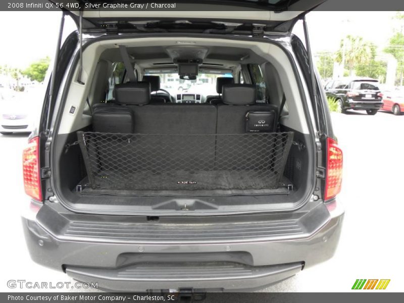 Silver Graphite Gray / Charcoal 2008 Infiniti QX 56 4WD