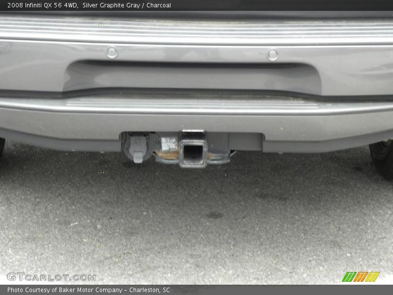 Silver Graphite Gray / Charcoal 2008 Infiniti QX 56 4WD