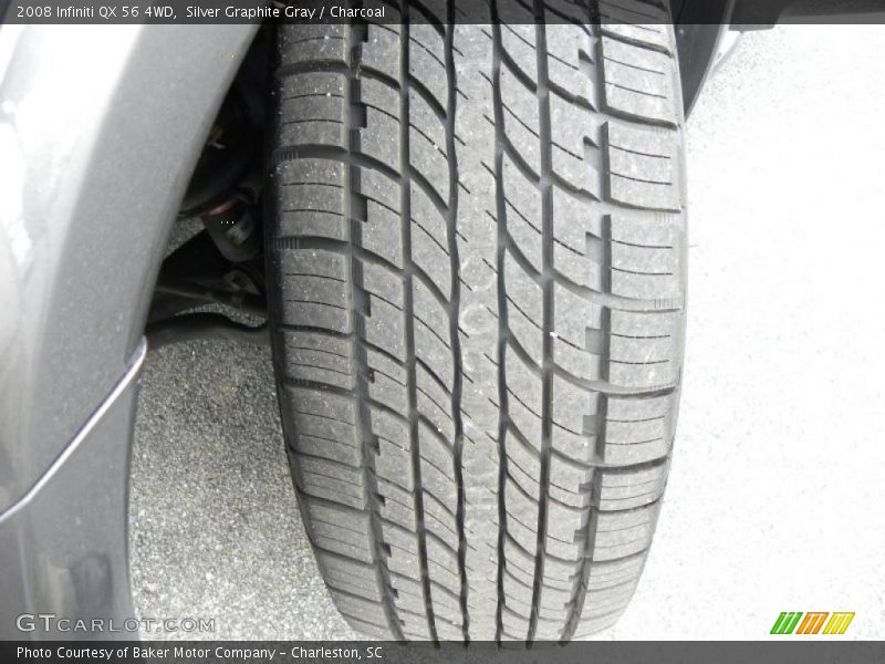 Silver Graphite Gray / Charcoal 2008 Infiniti QX 56 4WD