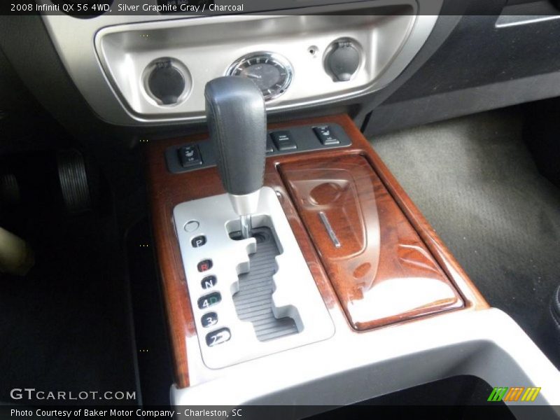 Silver Graphite Gray / Charcoal 2008 Infiniti QX 56 4WD