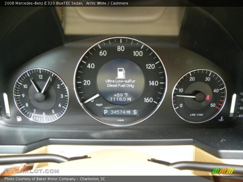 Arctic White / Cashmere 2008 Mercedes-Benz E 320 BlueTEC Sedan