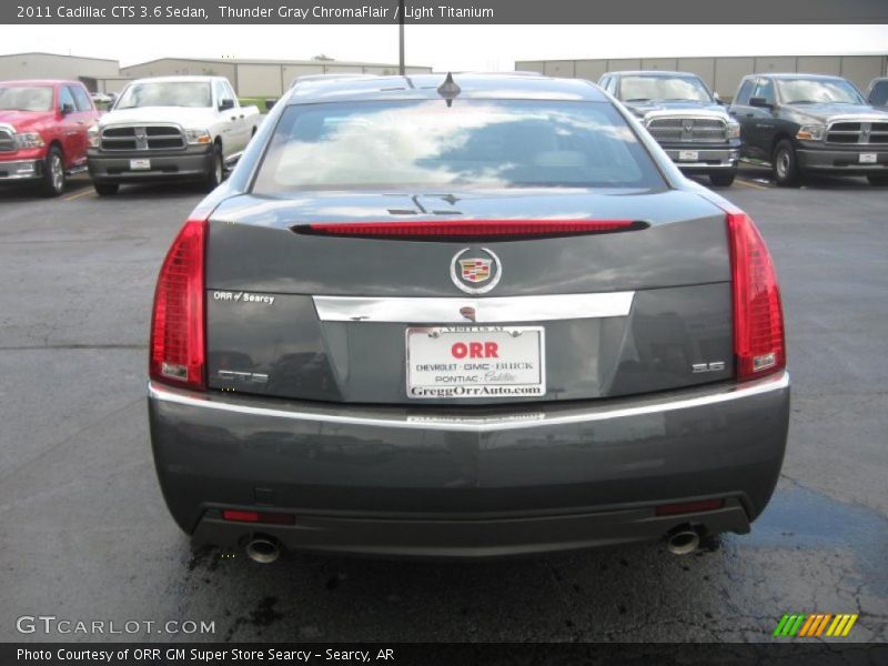 Thunder Gray ChromaFlair / Light Titanium 2011 Cadillac CTS 3.6 Sedan