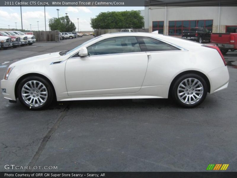 White Diamond Tricoat / Cashmere/Cocoa 2011 Cadillac CTS Coupe