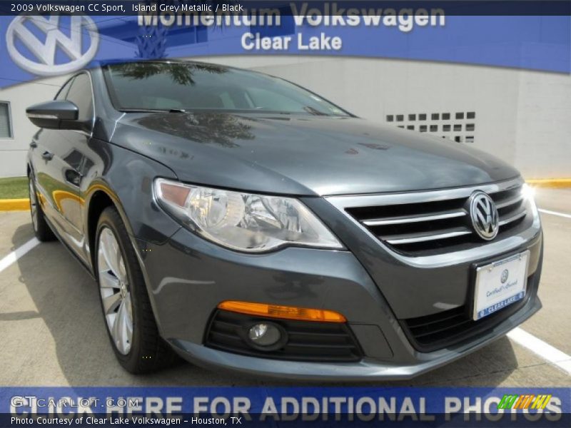 Island Grey Metallic / Black 2009 Volkswagen CC Sport