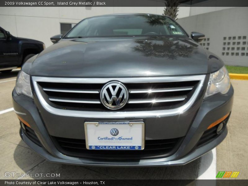 Island Grey Metallic / Black 2009 Volkswagen CC Sport
