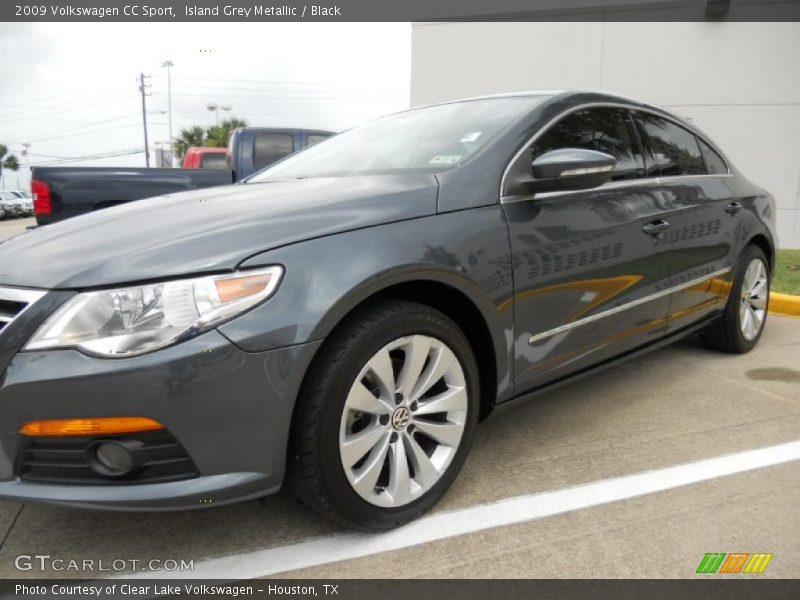 Island Grey Metallic / Black 2009 Volkswagen CC Sport