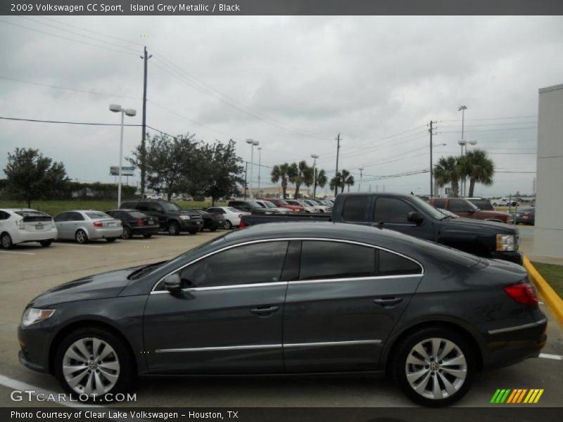 Island Grey Metallic / Black 2009 Volkswagen CC Sport