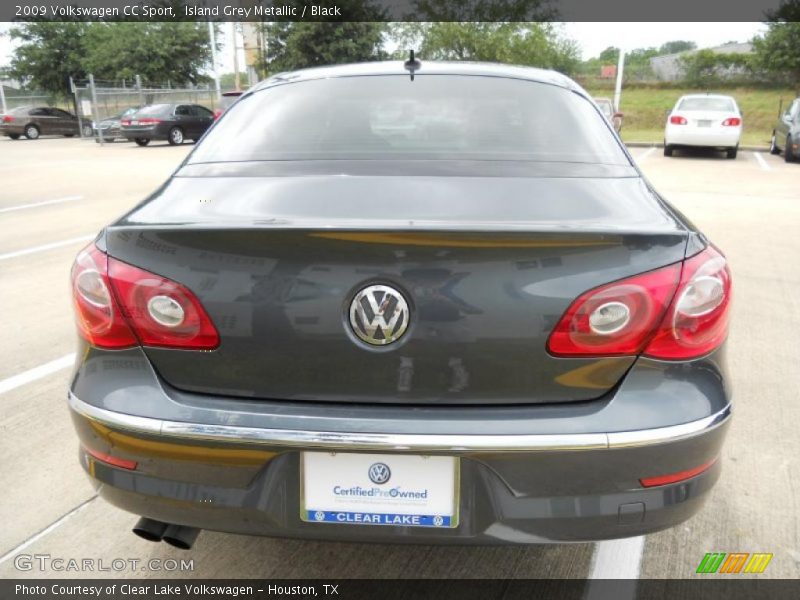 Island Grey Metallic / Black 2009 Volkswagen CC Sport
