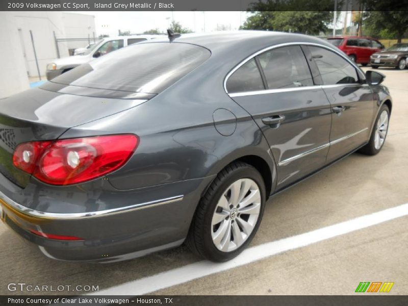 Island Grey Metallic / Black 2009 Volkswagen CC Sport