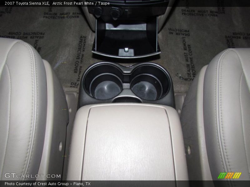 Arctic Frost Pearl White / Taupe 2007 Toyota Sienna XLE