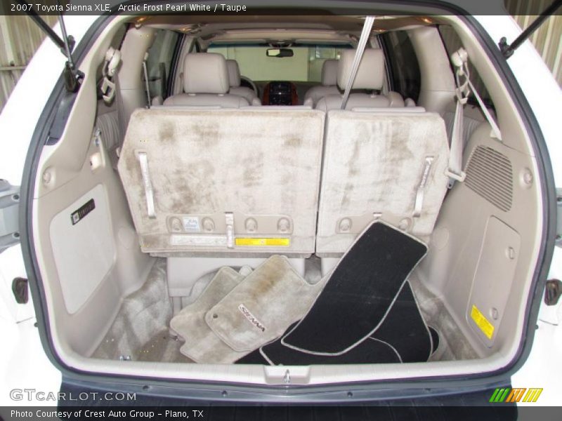 Arctic Frost Pearl White / Taupe 2007 Toyota Sienna XLE