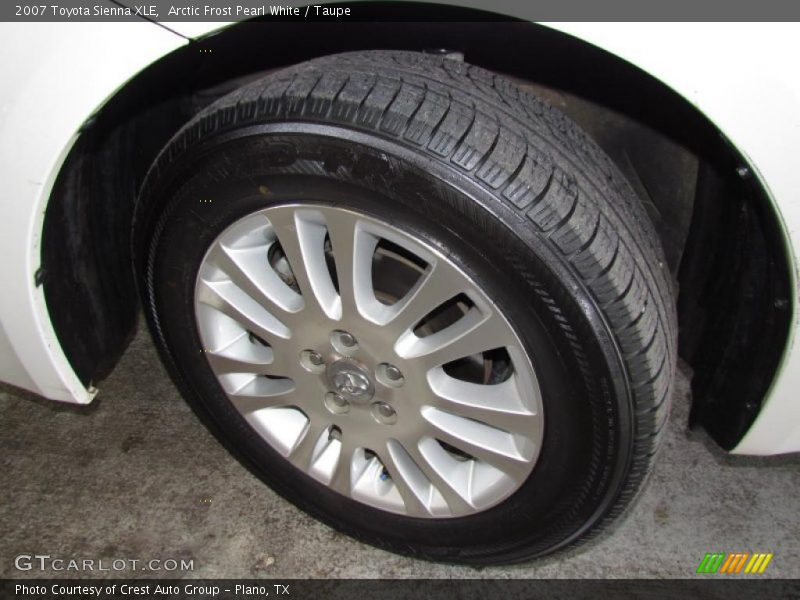 Arctic Frost Pearl White / Taupe 2007 Toyota Sienna XLE