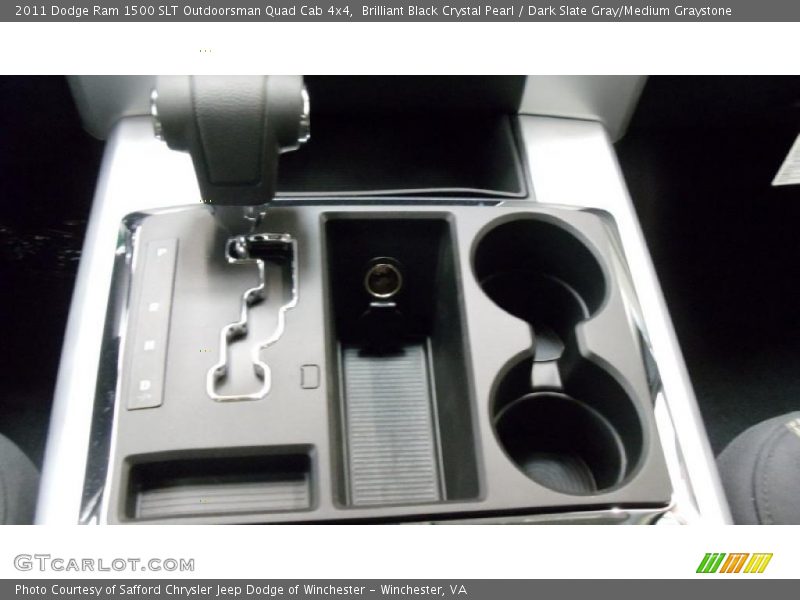 Brilliant Black Crystal Pearl / Dark Slate Gray/Medium Graystone 2011 Dodge Ram 1500 SLT Outdoorsman Quad Cab 4x4