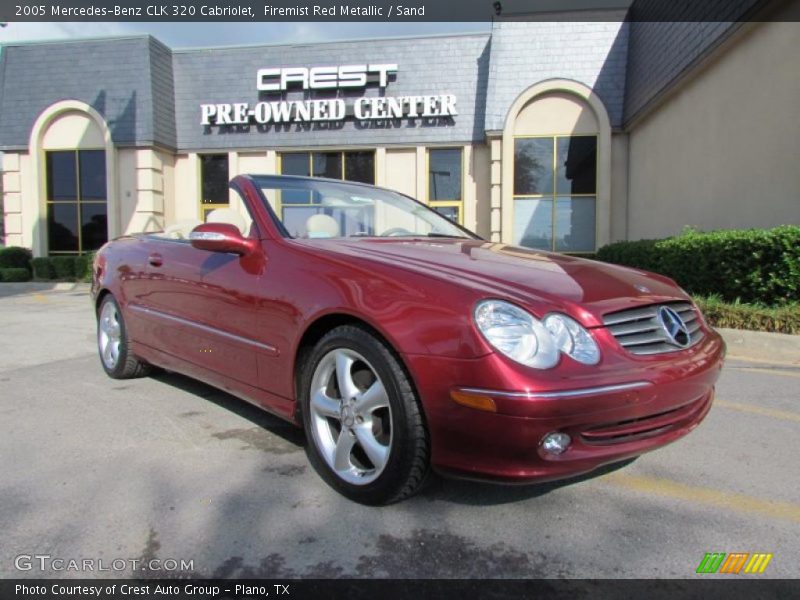 Firemist Red Metallic / Sand 2005 Mercedes-Benz CLK 320 Cabriolet