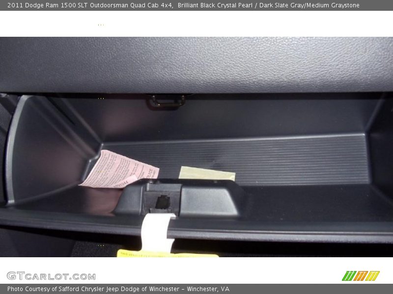 Brilliant Black Crystal Pearl / Dark Slate Gray/Medium Graystone 2011 Dodge Ram 1500 SLT Outdoorsman Quad Cab 4x4