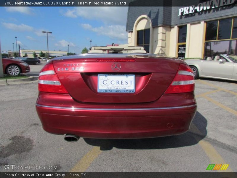 Firemist Red Metallic / Sand 2005 Mercedes-Benz CLK 320 Cabriolet
