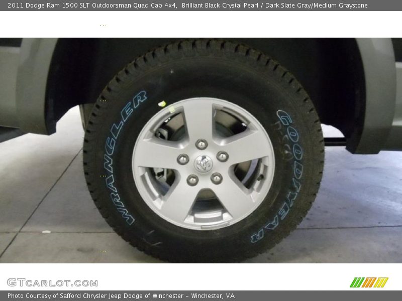 Brilliant Black Crystal Pearl / Dark Slate Gray/Medium Graystone 2011 Dodge Ram 1500 SLT Outdoorsman Quad Cab 4x4