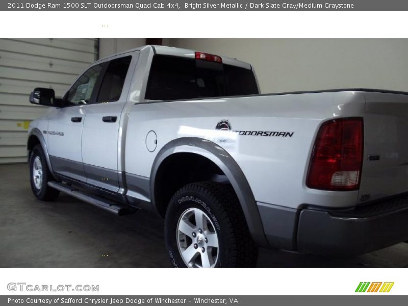 Bright Silver Metallic / Dark Slate Gray/Medium Graystone 2011 Dodge Ram 1500 SLT Outdoorsman Quad Cab 4x4