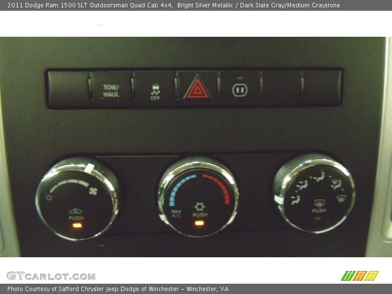 Bright Silver Metallic / Dark Slate Gray/Medium Graystone 2011 Dodge Ram 1500 SLT Outdoorsman Quad Cab 4x4