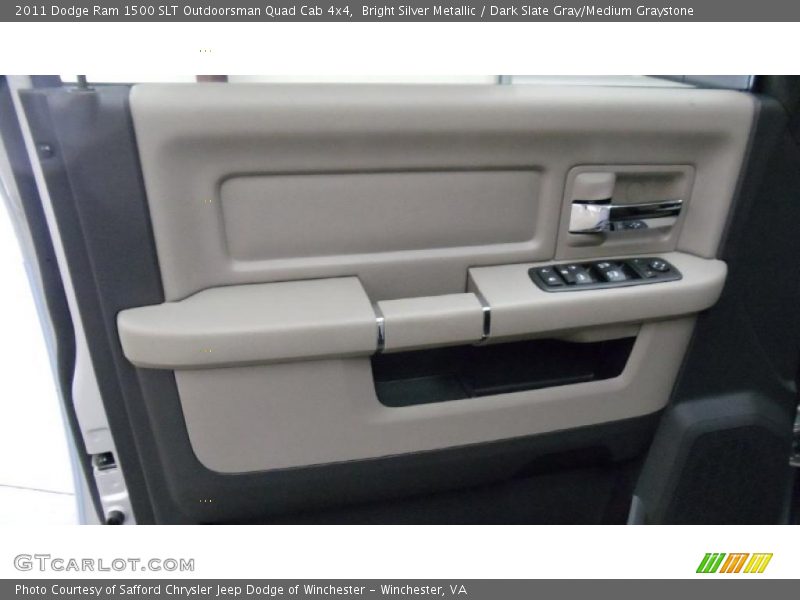 Bright Silver Metallic / Dark Slate Gray/Medium Graystone 2011 Dodge Ram 1500 SLT Outdoorsman Quad Cab 4x4
