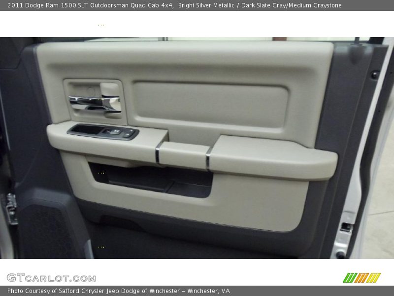 Bright Silver Metallic / Dark Slate Gray/Medium Graystone 2011 Dodge Ram 1500 SLT Outdoorsman Quad Cab 4x4