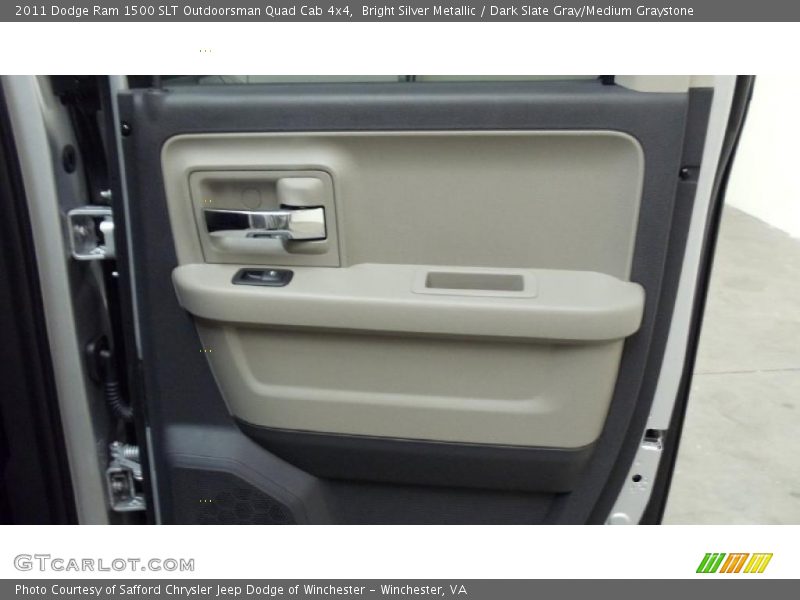 Bright Silver Metallic / Dark Slate Gray/Medium Graystone 2011 Dodge Ram 1500 SLT Outdoorsman Quad Cab 4x4