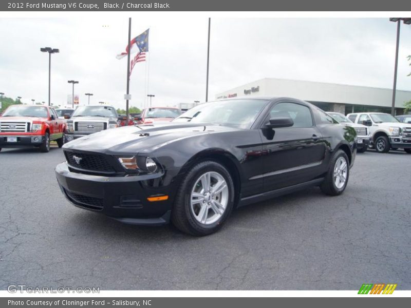 Black / Charcoal Black 2012 Ford Mustang V6 Coupe