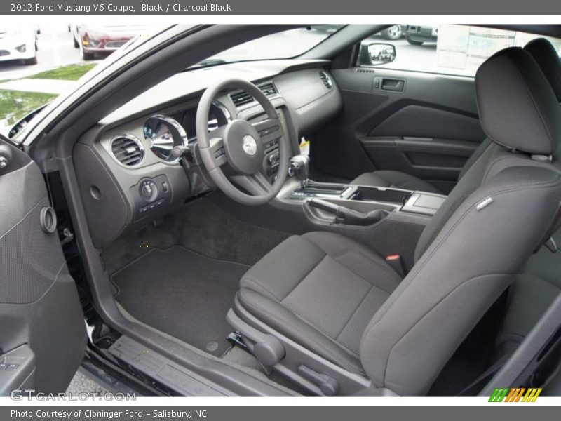 Charcoal Black Interior - 2012 Mustang V6 Coupe 