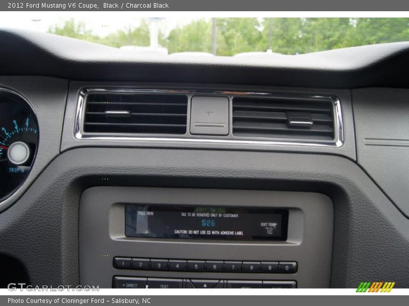 Black / Charcoal Black 2012 Ford Mustang V6 Coupe