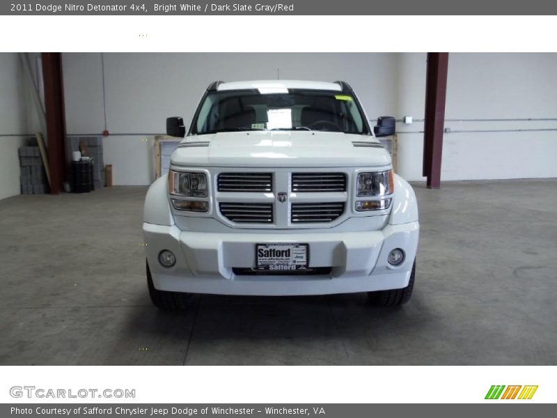 Bright White / Dark Slate Gray/Red 2011 Dodge Nitro Detonator 4x4