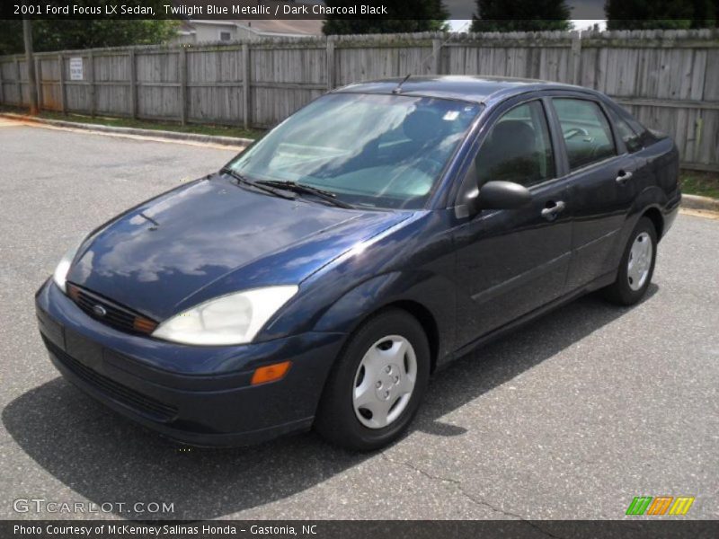 Twilight Blue Metallic / Dark Charcoal Black 2001 Ford Focus LX Sedan