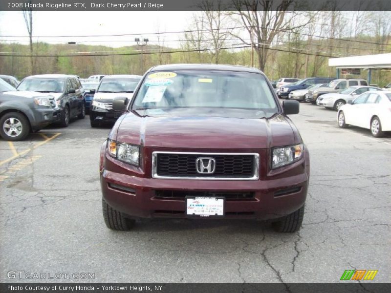 Dark Cherry Pearl / Beige 2008 Honda Ridgeline RTX