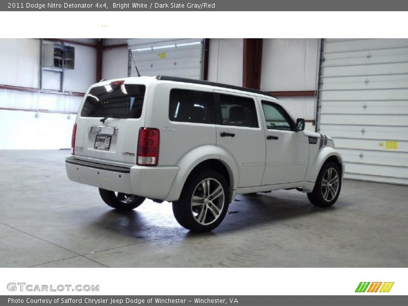 Bright White / Dark Slate Gray/Red 2011 Dodge Nitro Detonator 4x4