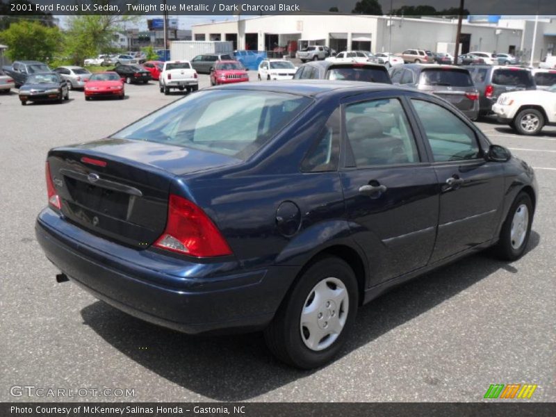 Twilight Blue Metallic / Dark Charcoal Black 2001 Ford Focus LX Sedan